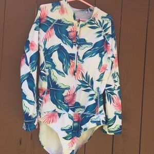 One piece long sleeve swimsuit  size XL